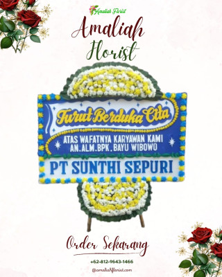 Papan Bunga Duka di Taman Krocok