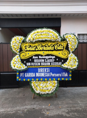 Papan Bunga Duka di Taman Krocok