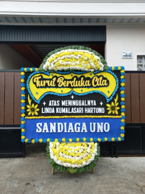 Papan Bunga Duka di Taman Krocok